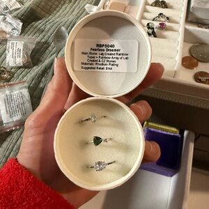 Fearless Dreamer Silver Ring Trio